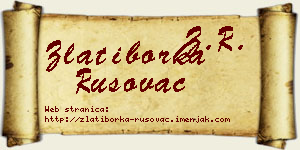 Zlatiborka Rusovac vizit kartica